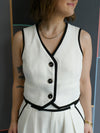 Cindy Cropped Vest