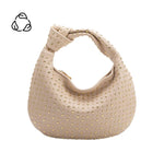 Brigitte Studded Shoulder Bag - Bone