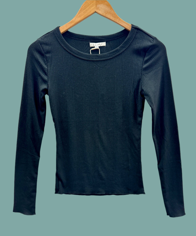 Variegated Layer Top - Black