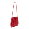 Carrie Pleated Shoulder Bag - Red